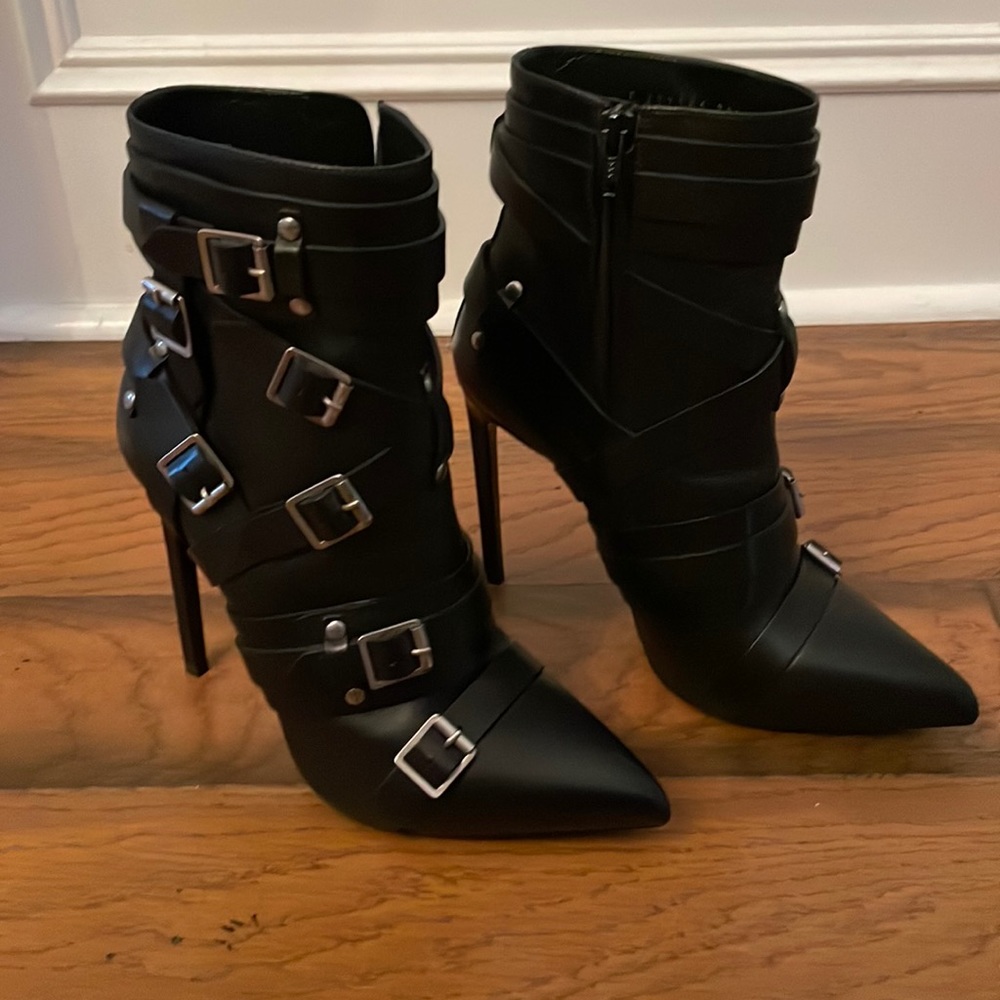 Saint Laurent Buckled Booties (Hedi Slimane collection)